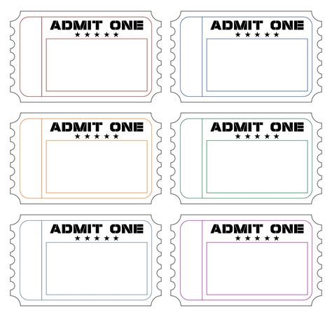 free admit one ticket template|free fillable ticket template.